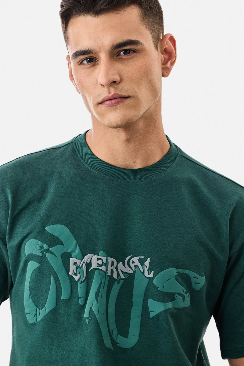 سنيتش تي شيرت فضفاض قطن % كايوس